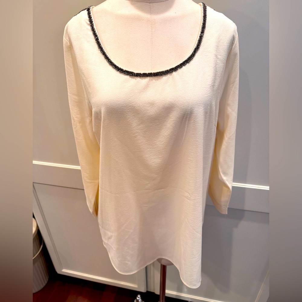 Skies are Blue Cream Women's Top